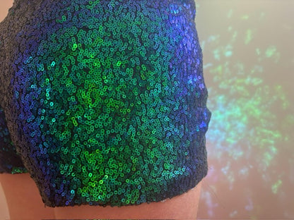 Green Sequin Festival Co-ord Set
