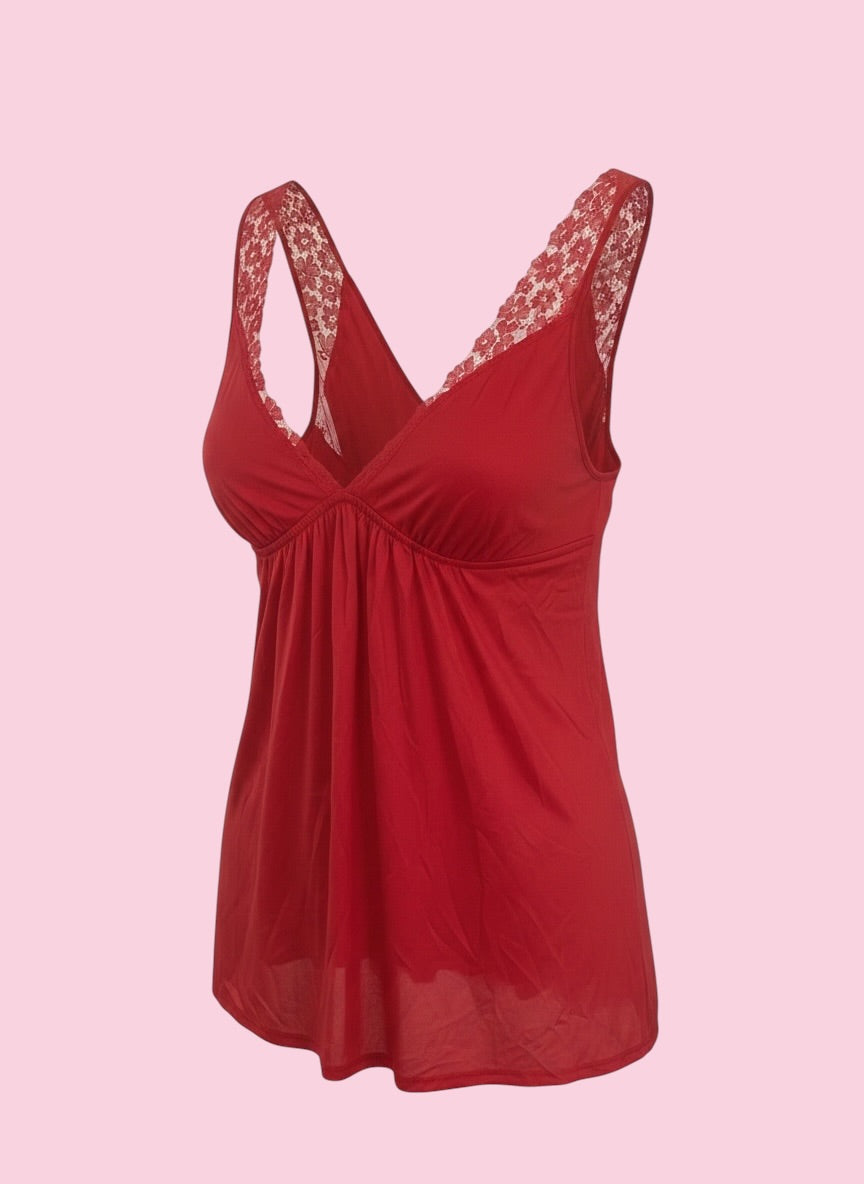 Y2K Cami Red