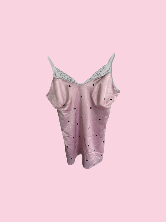 Y2K Cami Polka Dot Heart (fits size 6-8)